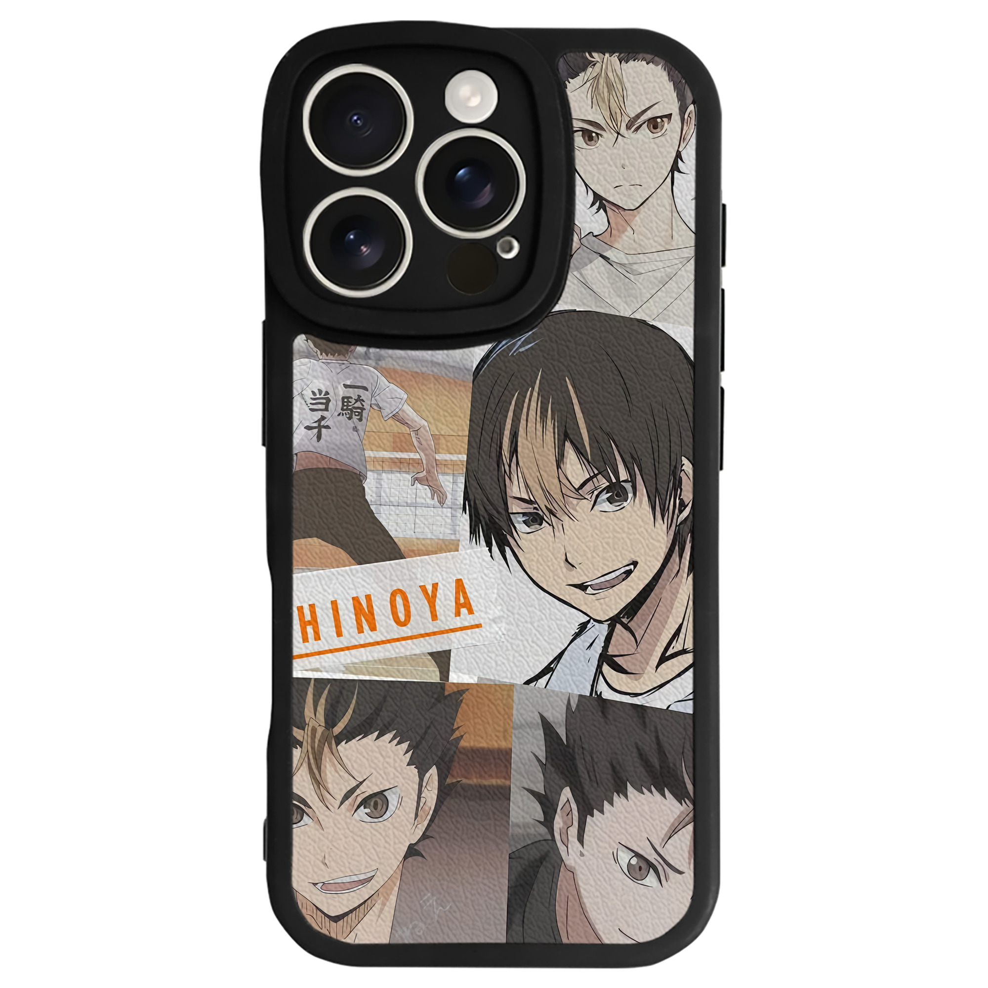 （画像用） ハイキュー!! Haikyu!! 【iPhone 16シリーズ対応】シリコンスマホケース（レザー調） 材質：シリコン